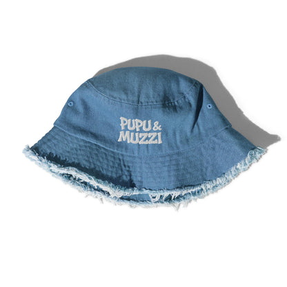 כובע דלי ג'ינס PUPU &amp; MUZZI® בגימור מצופה